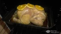 Рецепт Курка з апельсинами та салатом, Курка в апельсиново-соєво-медовому соусі з гарніром (салат апельсиново-соєво-медовому