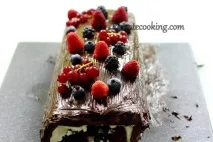 Шоколадний рулет з ягодами, Picantecooking шоколадний