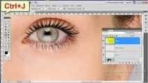 Як зробити красиві вії в Фотошоп Урок Фотошопа красиві