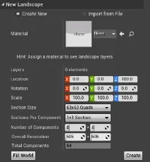 Unreal Engine 4 - Створення ландшафту ландшафту