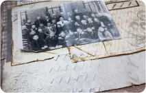 Сторінка для фотоальбому у вінтажному стилі вінтажному