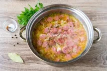 Суп із мисливськими ковбасками - Смачно та просто смачно