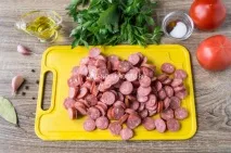 Суп із мисливськими ковбасками - Смачно та просто ковбасками