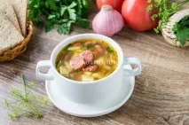 Суп із мисливськими ковбасками - Смачно та просто просто