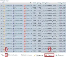 Видалення непотрібних значень з бази даних WordPress, Нотатки вебмайстра значень