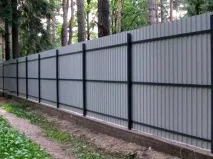 Установка стовпів для паркану з профнастилу своїми руками оптимальна відстань між ними стовпів