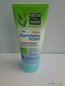 У вас жирна шкіра Тоді цей крем для вас - Аква-крем миттєва матовість Ідеальна шкіра ЧИСТА крем
