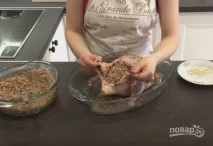 Запечена качка з гречкою - покроковий рецепт з фото запечена