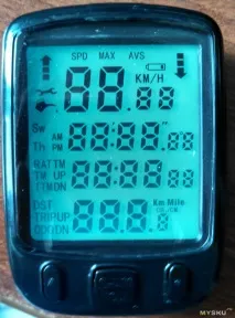 Велокомп’ютер на 4 рядки SD-563A (Bicycle computer) велокомп