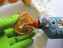 Апельсиновий вінок та свічки вінок