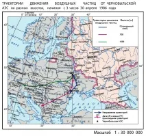Аварія на Чорнобильській АЕС, Географія України аварія