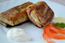 Млинці з шинкою та сиром – 5 рецептів - рецепт з фото покроково рецептів