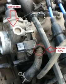 Чищення дросельної заслінки, клапана EGR та клапана PCV на Субару Імпреза заслінки