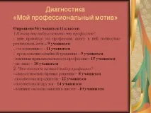 Діагностика "Мій професійний мотив" - Презентація 262132-19 262132-19