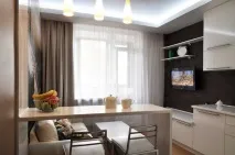 Дизайн однокімнатної квартири 40 кв. квартири
