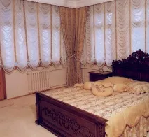 Дизайн Штор Для Спальні з Балконом, Красиві фіранки Бірюзового, Фіолетового, Зеленого кольору, спальні