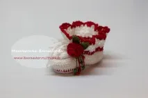 Як зв’язати пінетки для новонародженої дівчинки гачком – Ярмарок Майстрів дівчинки