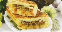 Картопляний рулет з овочами - Кулінарні рецепти рулет