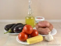Картопля та баклажани, запечені в духовці картопля