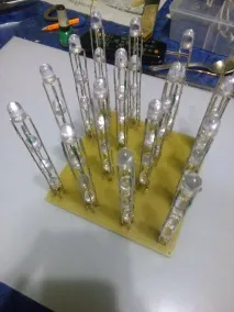 LED RGB куб 4x4x4 для візуалізації музики 4x4x4