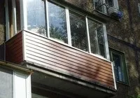 Зовнішнє оздоблення балконів та лоджій сайдингом сайдингом