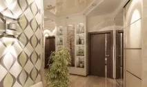 Шпалери в коридор фото в прихожих, оздоблення каменем, вузькі стіни в маленькій хрущовці, фото