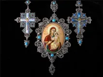 ОДЯГИ ДУХОВЕНСТВА ХРЕСТИ, ПАНАГІЯ, ПОСОХ посох