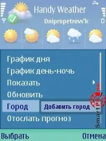 Огляд програми Handy Weather огляд
