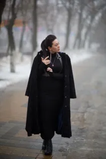 Пальто з каракулю хутро