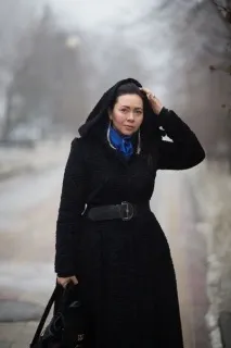 Пальто з каракулю пальто