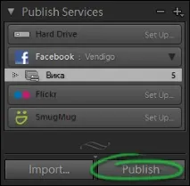Публікація фотографій в інтернеті з Lightroom фотографій