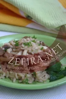 Різотто з грибами та кальмарами - Кулінарні рецепти люблячої дружини люблячої