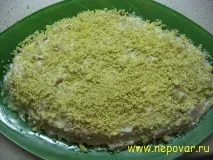 Салат - Мімоза - з ананасами та яблуком салат