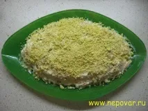 Салат - Мімоза - з ананасами та яблуком яблуком