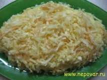 Салат - Мімоза - з ананасами та яблуком ананасами