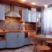 Сині кухні, кухня в синьому кольорі, кухня в синіх тонах, Фото - Фото дизайну інтер’єру кухні, ремонт синьому