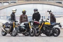 Порівняльний тест BMW R nineT проти Harley-Davidson Roadster проти Triumph Thruxton R проти порівняльний