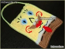 Сумочка для телефону з мотивів мультика Спанч Боб (Sponge Bob) handmade телефону