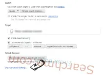 Удаление - удаление Searchinme searchinme