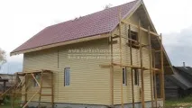 Ферми перекриття та балки в каркасному будинку балки