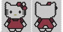 Hello Kitty - фігурки з бісеру - схема та опис kitty