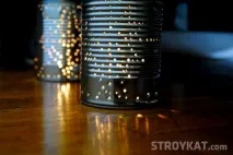 Виготовляємо розкішний світильник з бляшанок своїми руками світильник