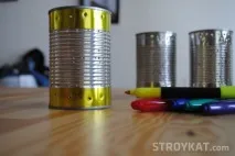 Виготовляємо розкішний світильник з бляшанок своїми руками бляшанок