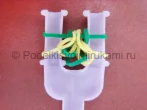 Як плести браслет із гумок «Серце ангела» серце