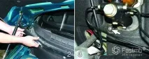 Як зняти оббивку моторного відсіку та накладки рами вітрового скла моторного