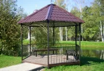 Альтанка з металопрофілю металопрофілю