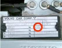Код кольору фарби VOLVO фото, інструкція, Як дізнатися колір автомобіля VOLVO Колір кузова, визначити кольору