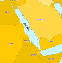 Червоне море, карта - Путівник по морях, океанах та курортах путівник