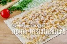 Лаваш з куркою та сиром рецепт куркою