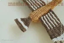 Майстер-клас з плетіння з газет Птах удод плетіння